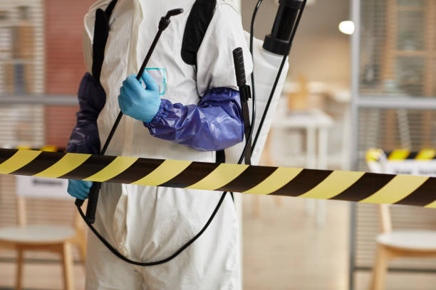 Professional Blood Cleanup technician working in Russiaville, IN